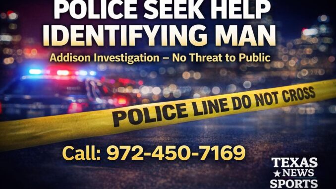Addison Death Identifying Deceased Man