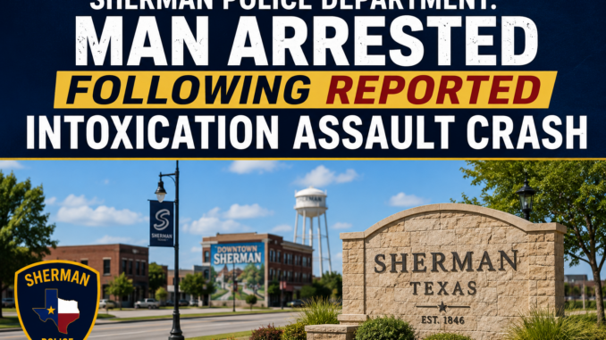Sherman Man Arrested Intoxication Crash