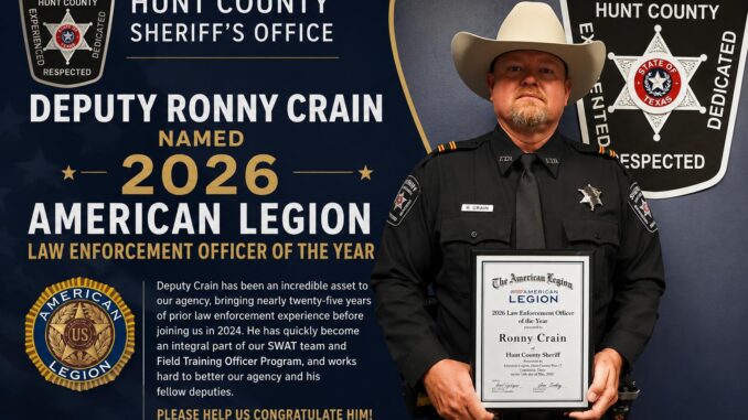 Hunt County Officer of the Year