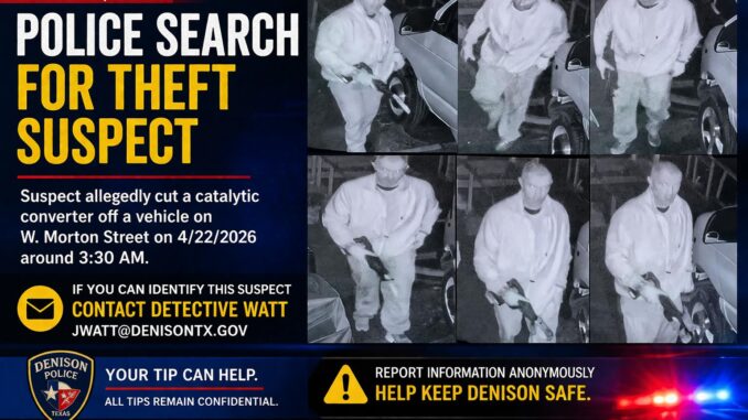 Denison Police Catalytic Converter Theft