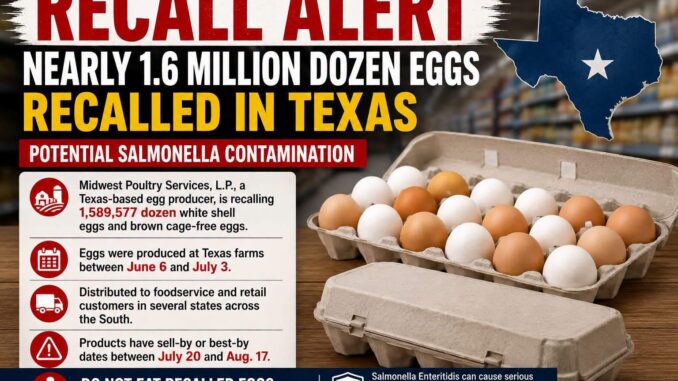 Texas Egg Producer Recalls Eggs