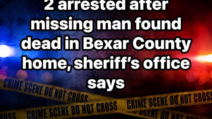 arrested man dead Bexar County