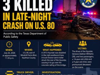 3 killed crash Kaufman County